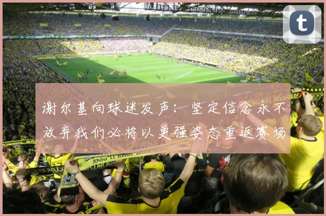 谢尔基向球迷发声：坚定信念永不放弃我们必将以更强姿态重返赛场
